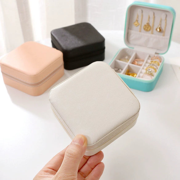 Leather Jewelry Box For Jewelry Storage With Composite Material