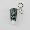 Leather Keychain And Hand Sanitizer Bottle Case With Hot Drill Design Artificial Leather Minimalist Style