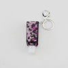 Leather Keychain And Hand Sanitizer Bottle Case With Hot Drill Design Artificial Leather Minimalist Style
