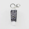 Leather Keychain And Hand Sanitizer Bottle Case With Hot Drill Design Artificial Leather Minimalist Style