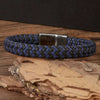 Leather Multilayer Braided Bracelet Handmade With Stainless Steel Magnet Buckle Electroplated Microfiber Unisex Jewelry