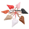 Leather Peach Heart Bag Pendant Modern Simplicity Style Clothing Hand Rope Accessories