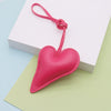 Leather Peach Heart Bag Pendant Modern Simplicity Style Clothing Hand Rope Accessories