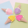 Leather Plush Ice Cream Mini Cone Popsicle Shape Keychain Bag Charm
