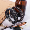 Leather Retro Weaving Geometric Unisex Men's Bracelet