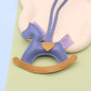 Leather Trojan Horse Pendant For Key Chain And Bag Decoration Modern Simplicity Style