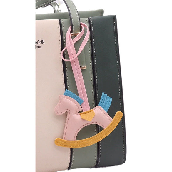 Leather Trojan Horse Pendant For Key Chain And Bag Decoration Modern Simplicity Style