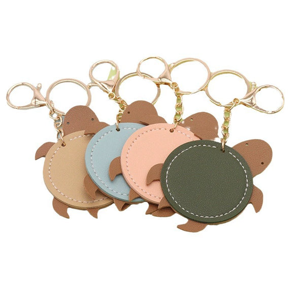 Leather Turtle Key Chain Pendant Casual Creative Cute Pastoral Style For Couples