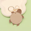 Leather Turtle Key Chain Pendant Casual Creative Cute Pastoral Style For Couples