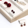 Leather Vertical Jewelry Display Rack For Rings Earrings And Pendants Jewelry Store Props