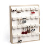 Leather Vertical Jewelry Display Rack For Rings Earrings And Pendants Jewelry Store Props