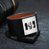 Leather Wide Bracelet Fashion Geometric Style Hand Jewelry