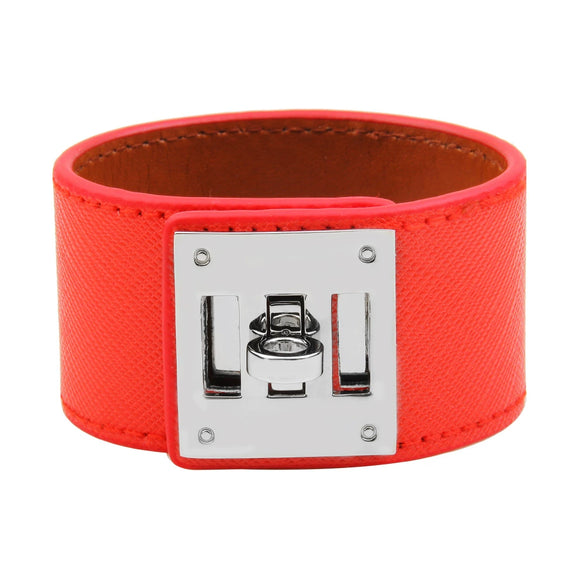Leather Wide Bracelet Fashion Geometric Style Hand Jewelry
