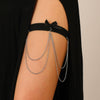Leg Chain Bow Love Cross Elastic Band Tassel Sexy