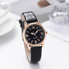 Leisure Alloy And Imitation Leather Women's Watch With Round Dial And Pin Buckle