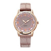 Leisure Alloy And Imitation Leather Women's Watch With Round Dial And Pin Buckle