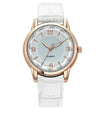 Leisure Alloy And Imitation Leather Women's Watch With Round Dial And Pin Buckle
