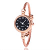 Leisure Alloy And Stainless Steel Women's Quartz Watch With Round Dial And Rose Gold Bracelet