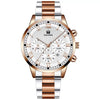 Leisure Alloy Belt Quartz Watch With Round Dial And Horseshoe Buckle For Men