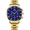 Leisure Alloy Belt Quartz Watch With Round Dial And Horseshoe Buckle For Men