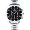 Leisure Alloy Belt Quartz Watch With Round Dial And Horseshoe Buckle For Men