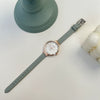 Leisure Alloy Case Ordinary Glass Mirror Women's Watch In Pink And Mint Green