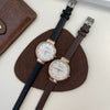 Leisure Alloy Case Ordinary Glass Mirror Women's Watch In Pink And Mint Green
