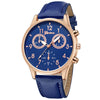 Leisure Alloy Case Stainless Steel Clasp Imitation Leather Strap Round Dial Pu Belt Quartz Watch With Printed Logo And Luminous Exquisite Dial For Men