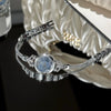 Leisure Alloy Ladies Bracelet Watch With Round Dial