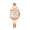 Leisure Alloy Quartz Watch For Women With Square Dial And Round Corners