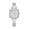 Leisure Alloy Quartz Watch For Women With Square Dial And Round Corners