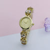 Leisure Butterfly Bracelet Women's Round Digital Quartz Watch Alloy Material