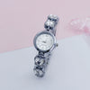 Leisure Butterfly Bracelet Women's Round Digital Quartz Watch Alloy Material