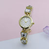 Leisure Butterfly Bracelet Women's Round Digital Quartz Watch Alloy Material