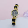 Leisure Butterfly Bracelet Women's Round Digital Quartz Watch Alloy Material