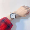 Leisure Couple's Watch With Alloy Case Imitation Leather Strap And Stainless Steel Clasp Round Dial