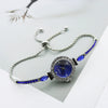 Leisure Diamond Bracelet Watch For Women Alloy Case Stainless Steel Strap Round Dial
