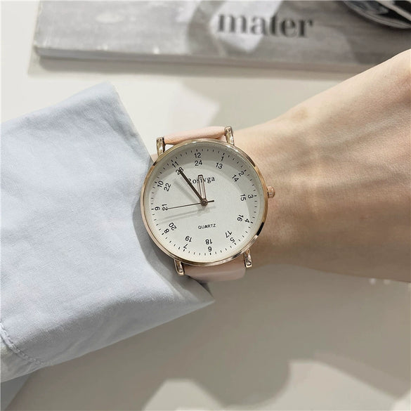 Leisure Digital Quartz Watch For Women Alloy Case Ordinary Glass Mirror