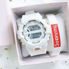 Leisure Electronic Watch For Female With Silicone Strap And Plastic Case In Cute Maiden Style With Heart Shape