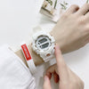 Leisure Electronic Watch For Female With Silicone Strap And Plastic Case In Cute Maiden Style With Heart Shape