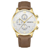 Leisure Fashion Calendar Roman Pattern Alloy Case Imitation Leather Strap Men's Watch
