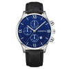Leisure Fashion Calendar Roman Pattern Alloy Case Imitation Leather Strap Men's Watch