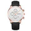 Leisure Fashion Calendar Roman Pattern Alloy Case Imitation Leather Strap Men's Watch