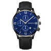 Leisure Fashion Calendar Roman Pattern Alloy Case Imitation Leather Strap Men's Watch