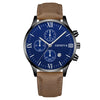 Leisure Fashion Calendar Roman Pattern Alloy Case Imitation Leather Strap Men's Watch