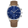 Leisure Fashion Calendar Roman Pattern Alloy Case Imitation Leather Strap Men's Watch