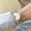 Leisure Fashion Round Alloy Case Female Watch With Cute Cat Pattern