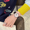 Leisure Female Silicone Band Alloy Case Round Dial Pointer Quartz Watch