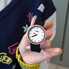 Leisure Female Silicone Band Alloy Case Round Dial Pointer Quartz Watch