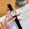 Leisure Female Silicone Band Alloy Case Round Dial Pointer Quartz Watch